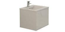 Set mobili da bagno 'Linz' bianco lucido Front Jet-Line bagno set lavabo mobili da bagno cassetto Push Open