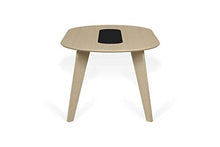 TemaHome Tavolino da Pranzo Lago, MDF, Rovere Chiaro e Nero, 180x100x75 cm (LxPxA)