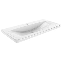 FACKELMANN - Set di 4 mobili da bagno Milano, da appendere, in ceramica, 110 cm e armadietto a specchio a LED