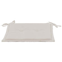 UnfadeMemory Cuscini per Panca da Giardino 2 pz Crema 50x50x3 cm