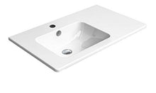 Lavabo con ripiano destro, lavabo da incasso 80 x 50 cm, extra Glaze