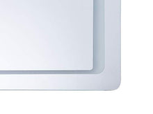 Beliani Specchio da Bagno a Parete Rettangolare con Illuminazione LED 60 x 80 cm Wassy