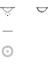 Ideal Standard Lavabo Incasso Collegare e5052ma, Rotondo con Bianco vasche 380 x 380 x 165 mm con Ideal Plus