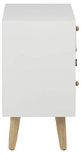AC Design Furniture Comodino, Pino, Bianco