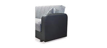 Adel Divano Letto RECLINABILE in Tessuto E Contenitore Grigio L220X D:78 X H80 con Materasso di 22 CM E Molle - Arredi Casa