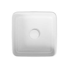 VBChome Moduo, collezione Crea 35, 35 cm x 35 cm x 13,5 cm, lavabo, in ceramica, per bagno e WC