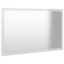 vidaXL Set Mobili da Bagno 2 pz Bianco Lucido in Truciolato