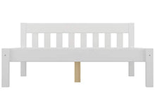 Erst-Holz Letto Matrimoniale Bianco Classico 140x200 in Pino con doghe rigide 60.38-14W