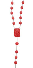 Ferrari & Arrighetti Rosario in plastica Rosso 6 mm (Confezione da 50 Pezzi)