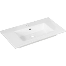 FACKELMANN B.Perfekt - Set di mobili da bagno, 2 pezzi, con mobiletto in ceramica, 100 cm e armadietto a specchio a LED