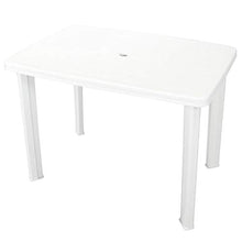 Greemotion 431020 Tavolo Faretto Ovale Giardino Esterno in Plastica, Bianco, 101x68x72 cm