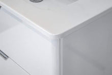 OrionShop Mobile Bagno Sospeso Gemini da 80cm Bianco con Lavabo Specchio e Lampada LED Inclusi