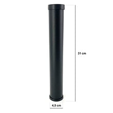 Cortassa - Set 4 Piedi per Rete a Doghe Gambe Letto Universali in Acciaio Resistente Con Gomma Anti Graffio e Anti Scivolo (31 cm)