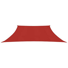 UnfadeMemory Tenda a Vela Sabbia, Vela Parasole Ombreggiante 160 g/m² in HDPE, Adatto per Esterni, Terrazza, Giardino, Prato (4/5x4 m, Rossa)