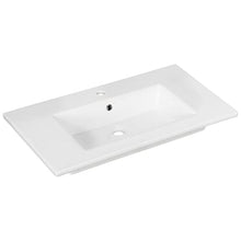Fackelmann, set di mobili da bagno B.Perfect, 3 pezzi, con lavabo, lavandino in ceramica, 80 cm e armadietto a specchio a LED