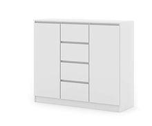 BIM Furniture Cassettiera Maya 2D4S con 4 cassetti, 120 cm