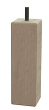 MEGALUXFRANCE - Set di 8 piedi per letto quadrati, in faggio massiccio, 46 x 46 x 150 mm