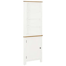 vidaXL - Eckschrank 59x36x180 cm Eiche Massivholz