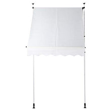 YCSD Tenda da Sole A Bracci con Manovella, Struttura Telescopica in Metallo E Parasole in Poliestere 4.0x1.2m