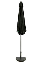 MaxxGarden - Ombrellone da giardino a parete, diametro 270 cm, colore nero