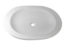 1 lavabo in ceramica ovale grande, 59 cm, 42 cm