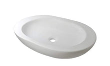 1 lavabo in ceramica ovale grande, 59 cm, 42 cm