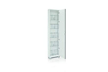Dmora Armadio scarpiera 1 Anta, Legno + Specchio, 43 x 18 x 191 cm