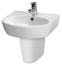 Domino 656317 - Lavabo in ceramica, 50 cm, colore: Bianco