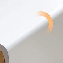 WALNUTA Comodino dal Design Semplice e Moderno a Tre cassetti, Mini armadietto da Camera da Letto in Legno massello da Comodino