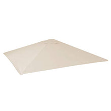 Mendler Telo Copertura ombrellone HWC-D20 Poliestere 5x5m Avorio