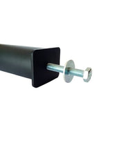 Générique PL300NR30 PL300NR30 - Gambe per letto/rete in metallo, diametro 30, altezza: 30 cm, colore: Nero