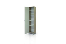 Dmora Armadio 1 Anta, Legno + Specchio, 43 x 190 x 29 cm
