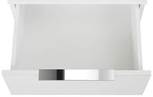 lisel-de Maja 7802 - Comodino in Vetro Bianco Opaco con 3 cassetti, 45 x 60 x 40 cm