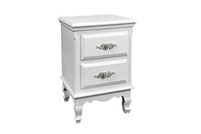 Giardicasa Comò Comodino Incanto H54x37x34 CASSETTIERA Moderno Bianco Rose Shabby Chic PROVENZALE Tod 574467