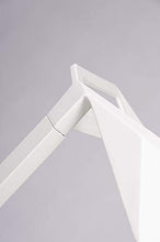 Shumee - Sgabello moderno Split Premium, in alluminio bianco.