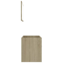 vidaXL Set Mobili da Bagno 2 pz Rovere Sonoma in Truciolato