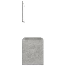 vidaXL Set Mobili da Bagno 2 pz Grigio Cemento in Truciolato