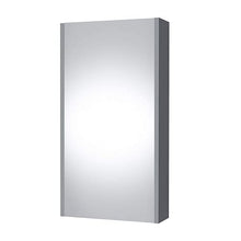 Planetmöbel - Armadietto con specchio Soft-Close, 40 cm, opaco (grigio opaco)