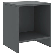 vidaXL Comodini 2 pz Grigio Scuro 35x30x40 cm in Pino Massello