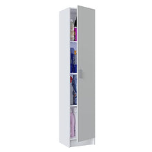 13Casa Kawai A1 - Armadio multiuso, Melamina, Bianco, 37 x 37 x 180 cm