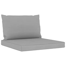 vidaXL Cuscini per Divano Pallet 2 pz Grigi in Tessuto