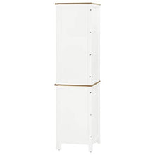 vidaXL - Eckschrank 59x36x180 cm Eiche Massivholz