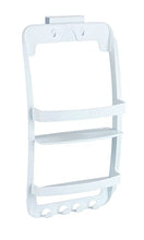 WENKO Portaoggetti doccia, Polipropilene, 26 x 54.5 x 11.5 cm, Bianco