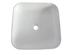 1 lavabo in ceramica rettangolare 39 cm L x 39 cm B