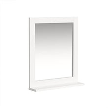 SoBuy Set mobili da Bagno salvaspazio (Specchio, Bianco) FRG129-W