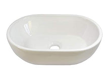 KERAMIK - Lavabo ovale in ceramica, 450 x 295 x 120 mm