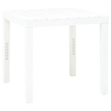 E E-NICES Tavolo da Giardino Bianco 78x78x72 cm in Plastica