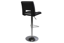 Amazon Brand - Movian Sarnen - Set da 2 sgabelli da bar, 52 x 41,5 x 115 cm (Lu x La x A), nero