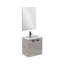 Amizuva Aneko Mobile Bagno, Legno, Grigio sabbiato, 50 x 50 x 35