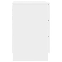 Festnight Comodini Bianco Lucido in Truciolato 38x35x65 cm 2 pz